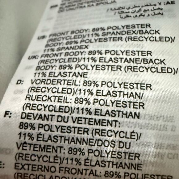 Adidas Back & White Polka Dotted & Gold Animal Print Cropped Tank Top - Picture 6 of 6